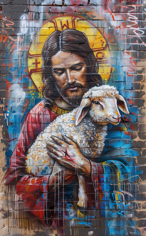 ShepherdofSierraJesusSheepGraffiti